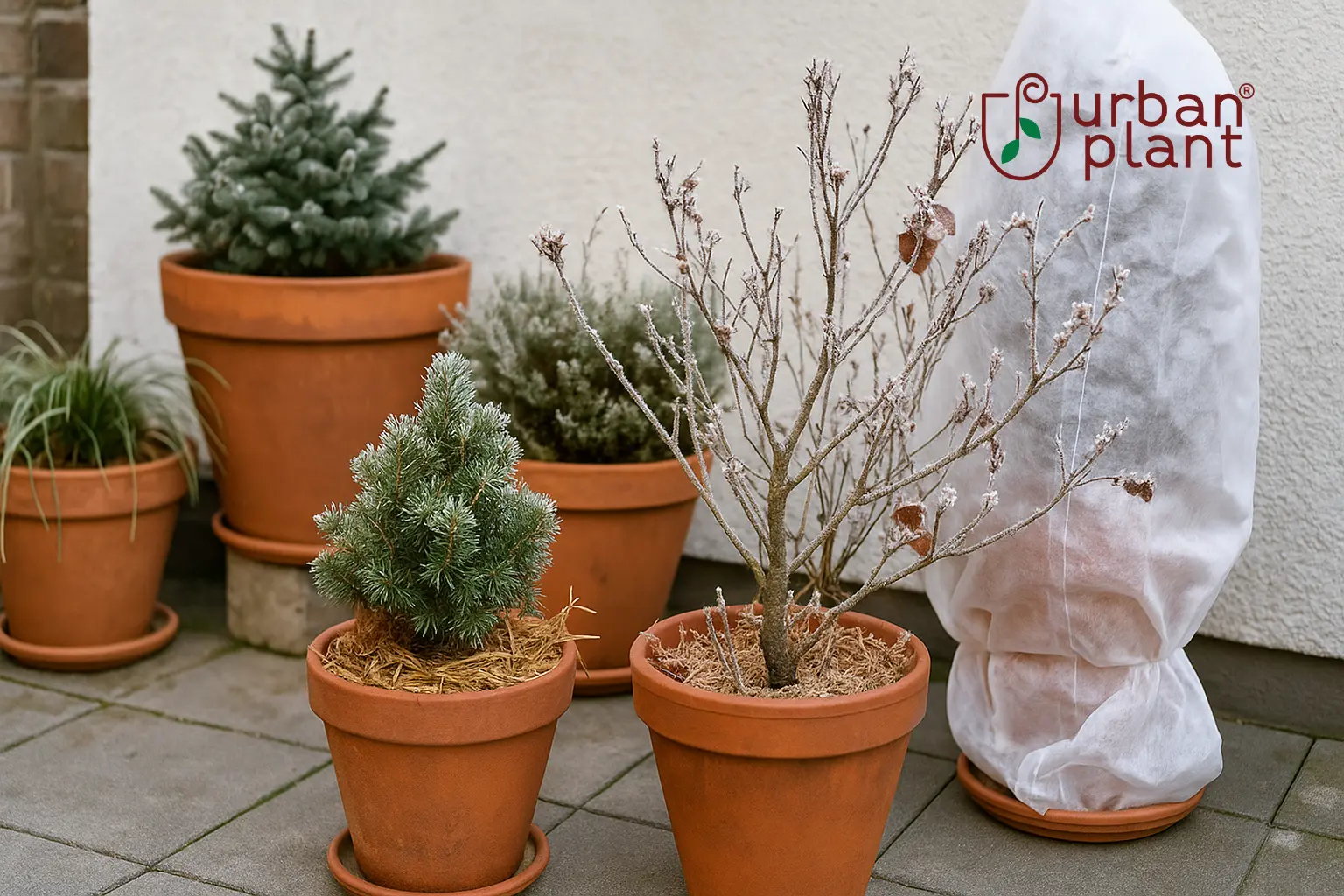Why winter protection matters for balcony and terrace plants in the Indian winter with frost covers and terracotta pots – Urban Plant